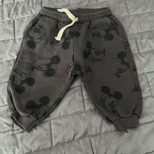 Zara Disney sweat pants Mickey Mouse baby boy size 6-9 month’s
